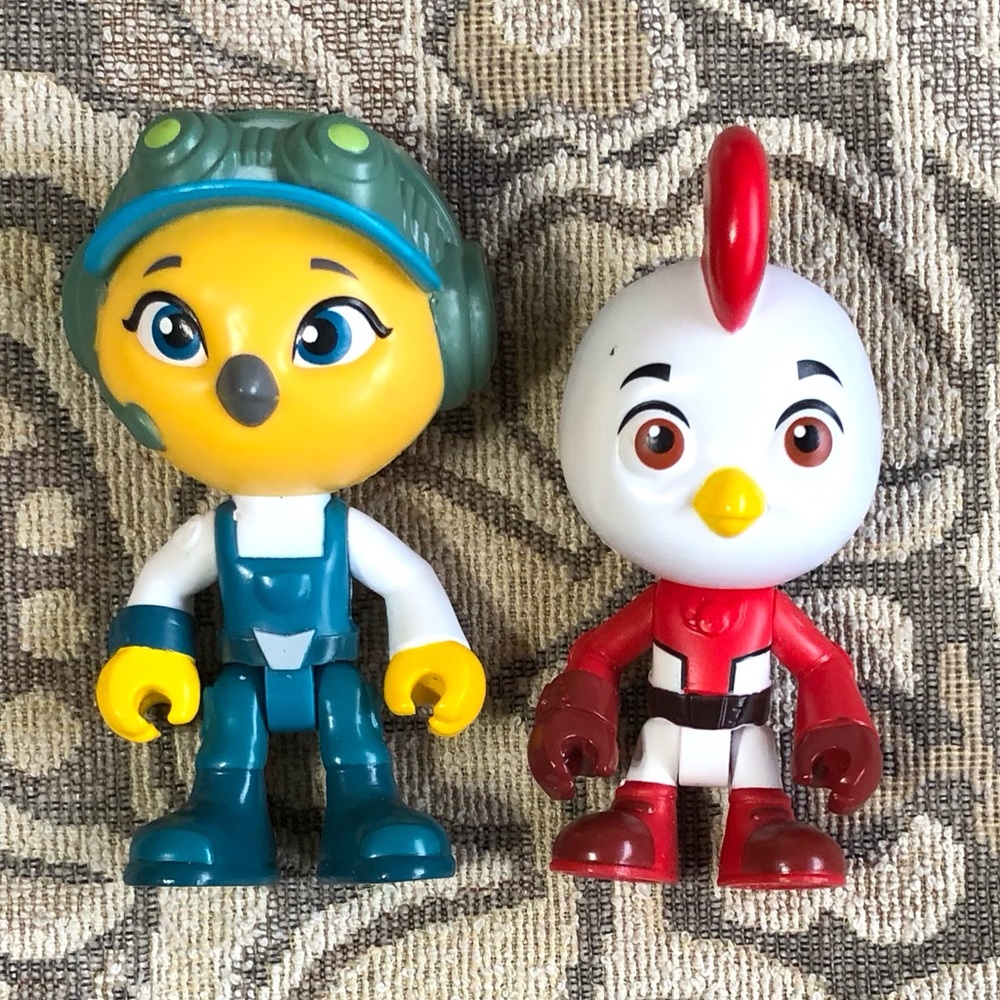 4/$20 Top Wing Rod the Rooster and Bea the Canary Vinyl Figures